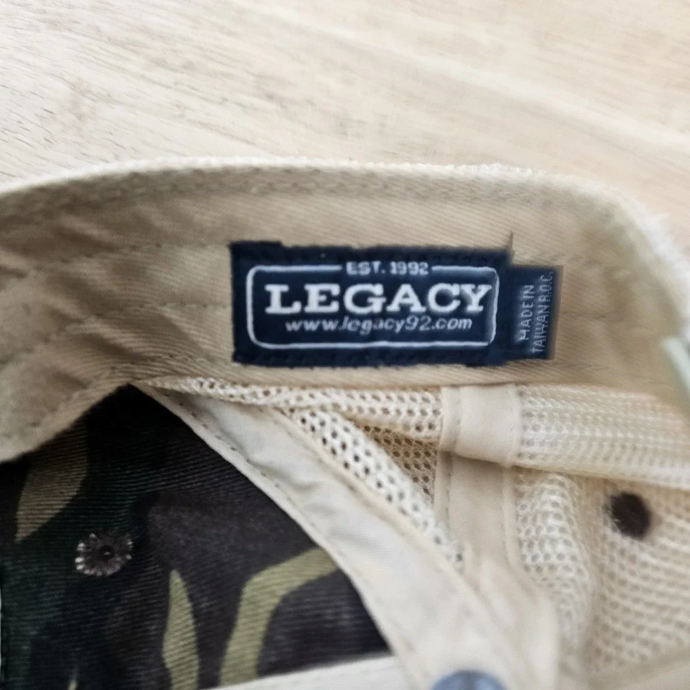 Cahills Lowcountry Hat Baseball Cap Camo Green Bluffton SC‎ Rooster Farm Casual